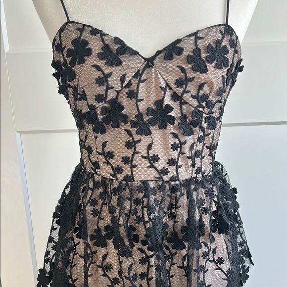 Endless Rose Elegant Black Lace Sweetheart Neckline Dress | Medium - Picture 5 of 10